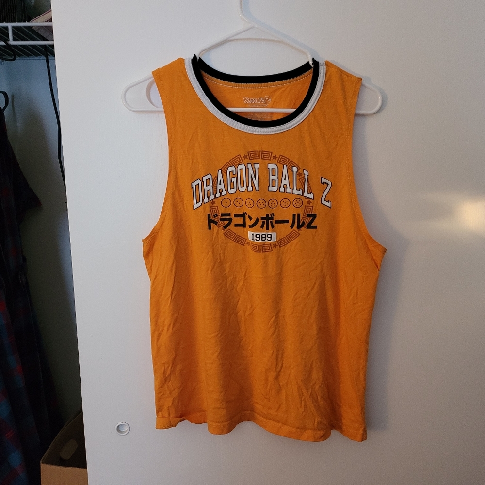 Gently Used Size M Girls DBZ Orange Tank - Picture 2 of 6